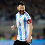 Imagem colorida de Messi com a Seleção Argentina- Metrópoles
