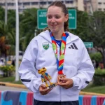 Foto colorida da delegação brasileira ciclismo - Metrópoles