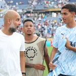 Foto colorida de Vitor Reis e Guardiola - Metrópoles