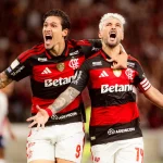 Imagem colorida da partida entre Flamengo x Bahia